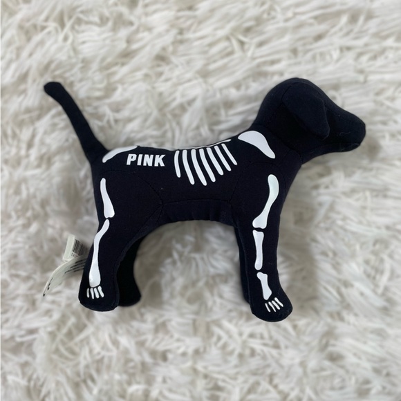 Victoria's Secret PINK Y2K Mini Dog Halloween Skeleton Limited Edition Black VS - Picture 4 of 8